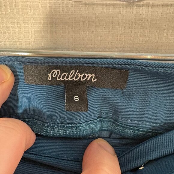 Malbon Women’s Tailored Wide Leg Pants – Size 6 – Teal Blue – Golf / Lifestyle - Picture 2 of 10